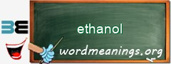 WordMeaning blackboard for ethanol